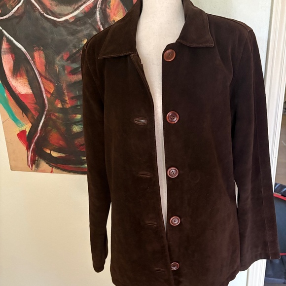 Rem Garson's Women's Suede Leather Jacket - Picture 1 of 4